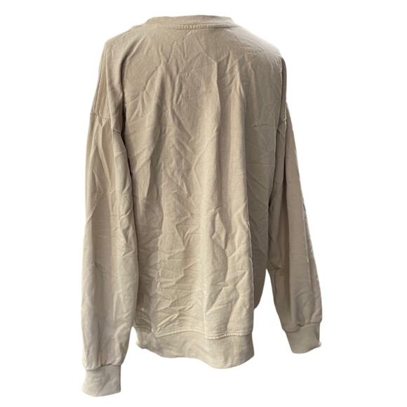 GLUTEN FREE Celiac funny graphic Beige Sweatshirt Size medium - Picture 4 of 9